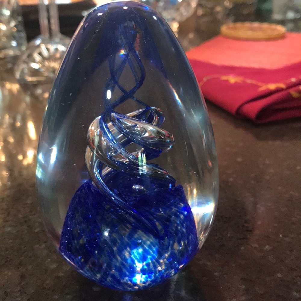 Murano oval paperweight large - Picture 4 of 7